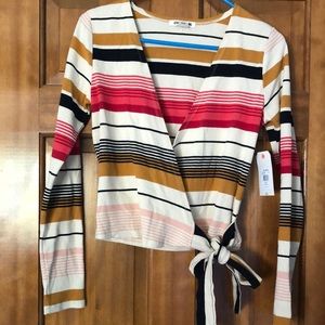 Billabong Long Sleeve Wrap Top